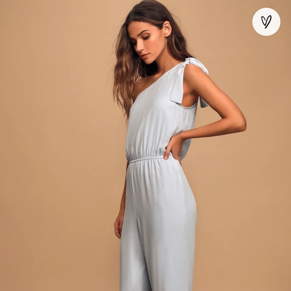 Lulus baby blue jumpsuit